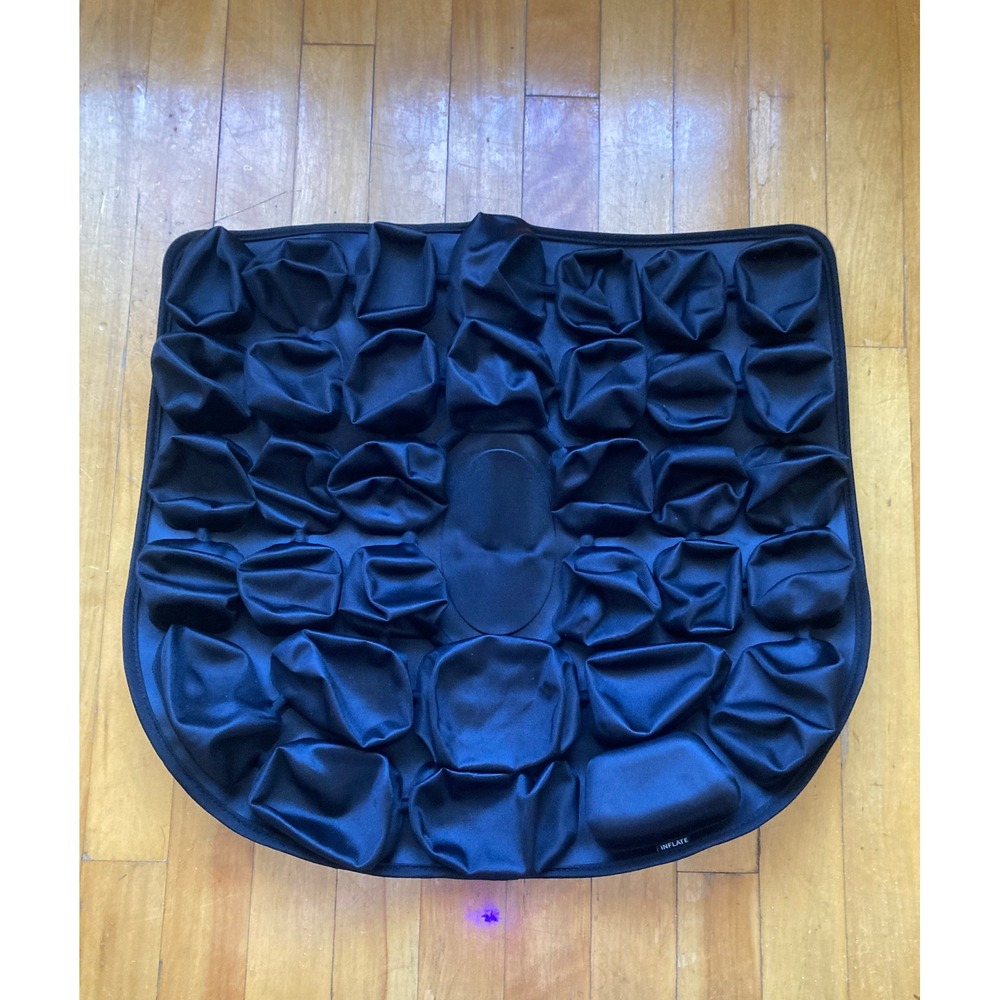SGJHUI 3D Airbag Decompression Seat Cushion Inflatable Travel Stadium Black